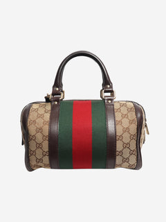 Brown GG canvas 2way Boston bag