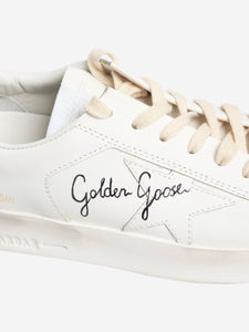 Golden Goose Deluxe Brand White Stardan leather trainers - size EU 37
