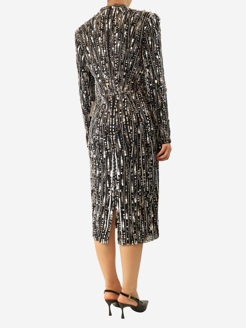 Black bead embellished dress - size UK 14 Dresses Jenny Packham 