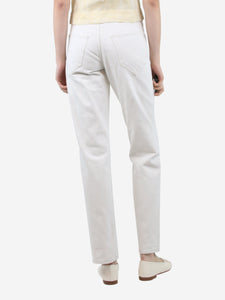 Isabel Marant White contrast-stitched jeans - size UK 6