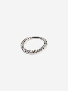 Maria Tash Silver hoop earring