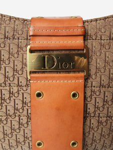 Christian Dior Brown monogram shoulder bag