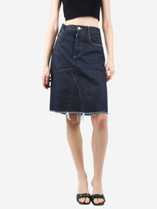 Bottega Veneta Dark blue denim skirt - size UK 2