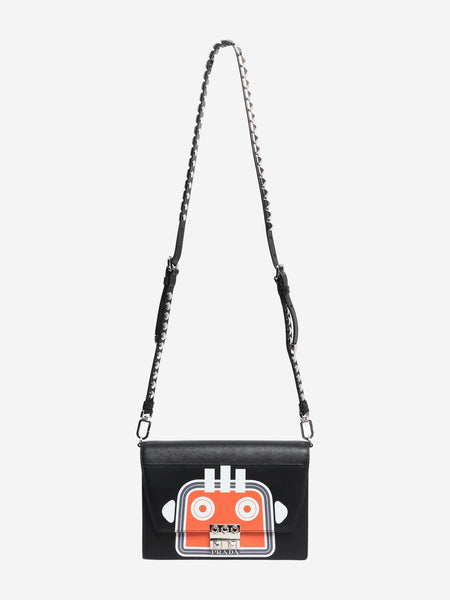 Black and orange medium Elektra robot shoulder bag alternate image