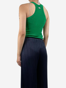 MSGM Green ribbed knit tank top - size S