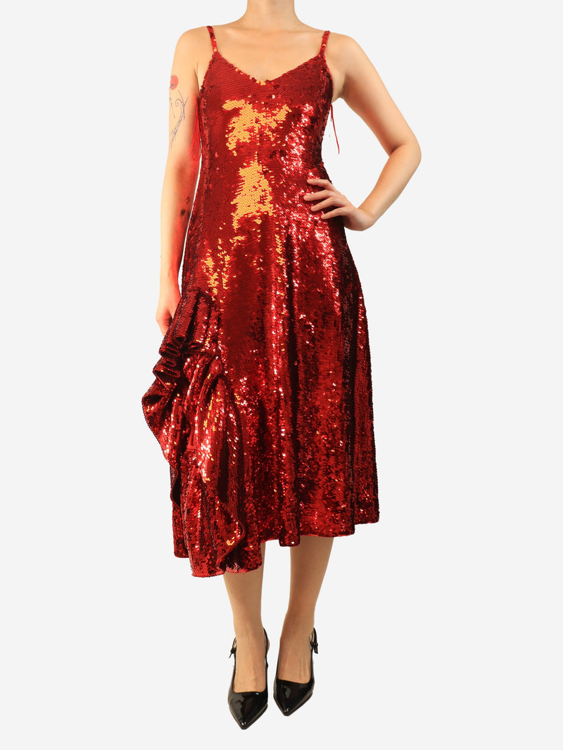 sequin midi dress