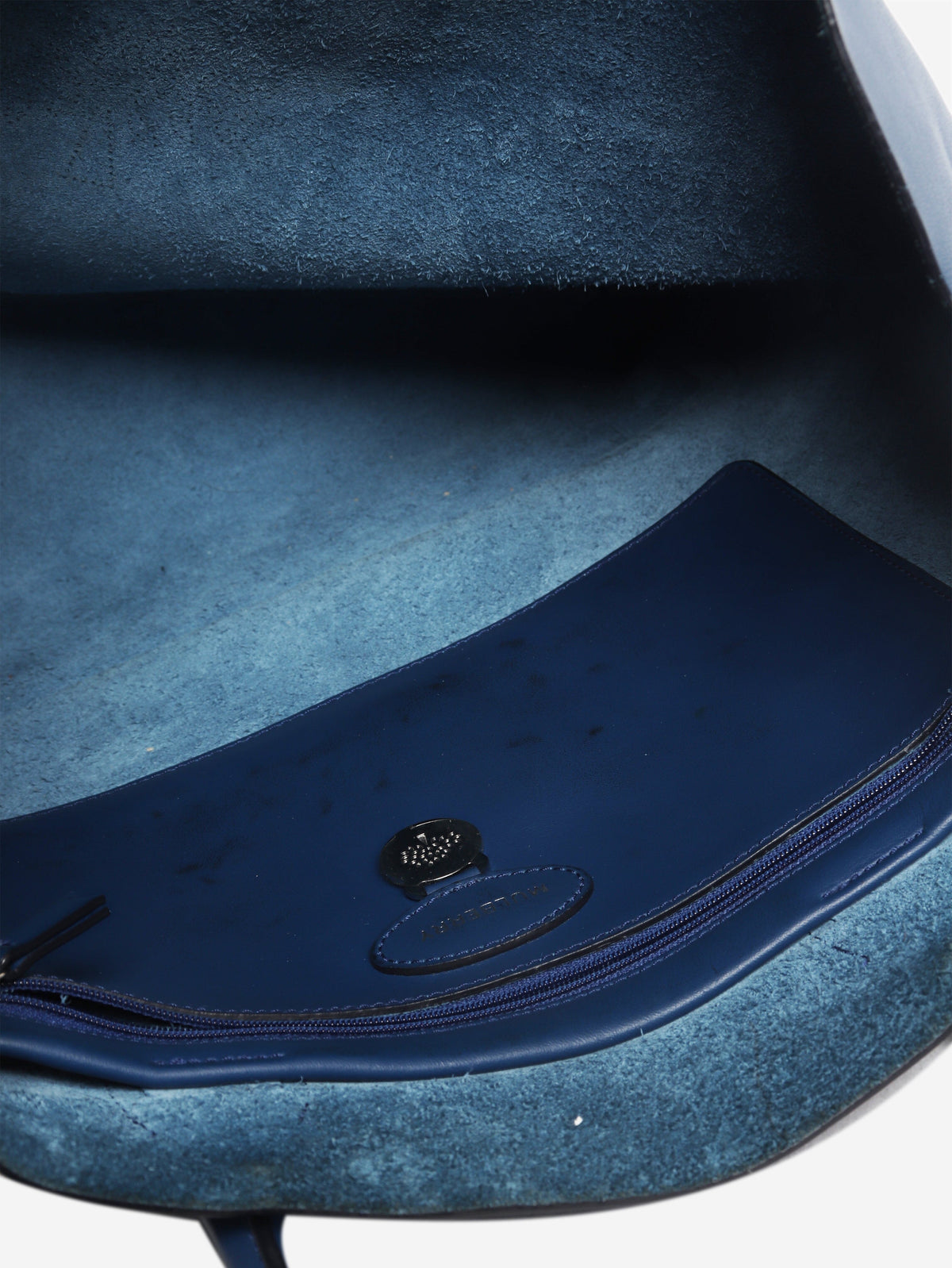 Blue leather Blossom tote bag Tote Bags Mulberry 