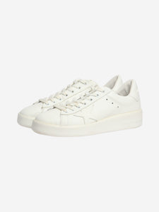 Golden Goose Deluxe Brand White Pure-star leather trainers - size EU 39