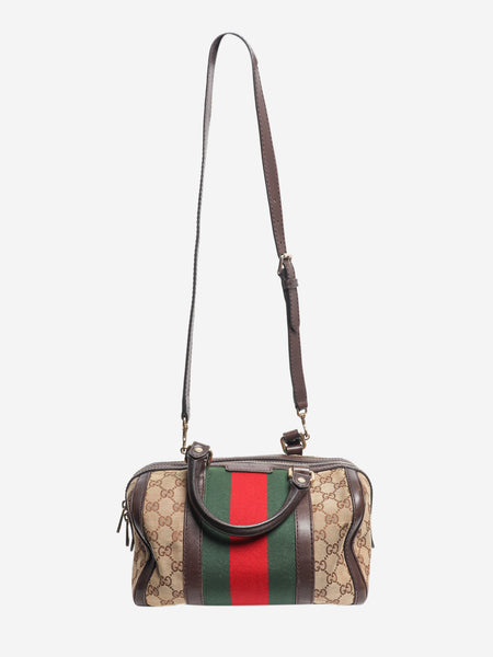 Brown GG canvas 2way Boston bag alternate image