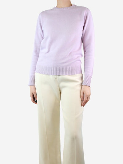 Lilac crewneck jumper - size UK 8 Knitwear Victoria Beckham 