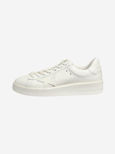 Golden Goose Deluxe Brand White Pure-star leather trainers - size EU 39