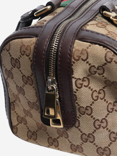 Brown GG canvas 2way Boston bag
