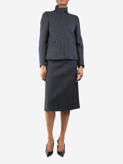 Grey wool jacket and skirt set - size UK 6 Sets Prada 