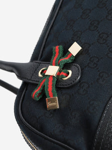 Gucci Black GG canvas Princess Web Sherry Line bag