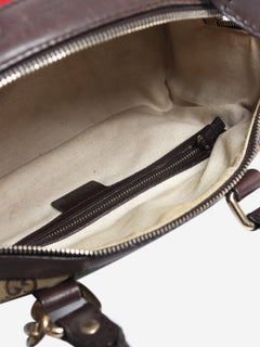 Brown GG canvas 2way Boston bag