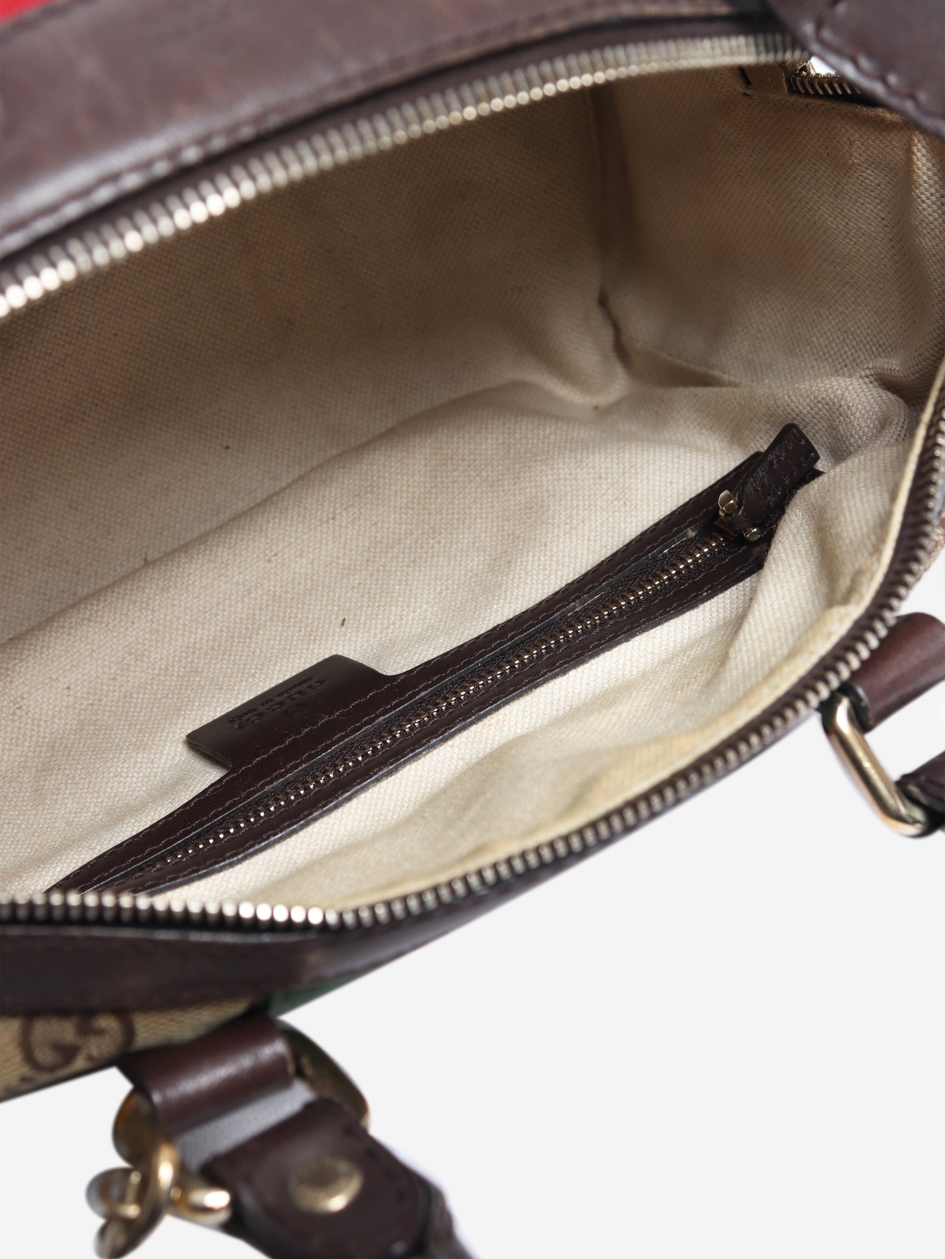 Brown GG canvas 2way Boston bag
