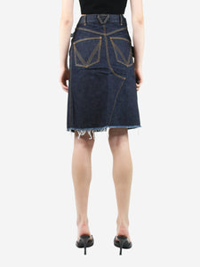 Bottega Veneta Dark blue denim skirt - size UK 2