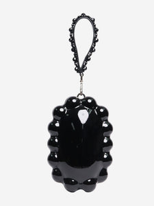 Simone Rocha Black acrylic beaded egg bag