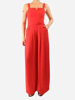 Red sleeveless wide-leg jumpsuit - size UK 8 Jumpsuits ME+EM 