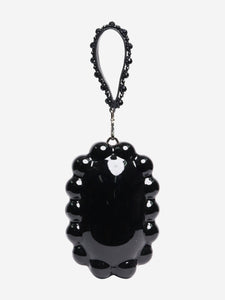 Simone Rocha Black acrylic beaded egg bag