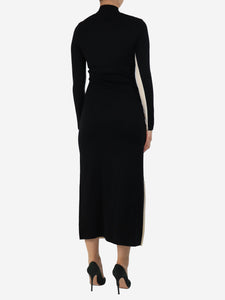 Joseph Long sleeve bi colour knit dress - size S