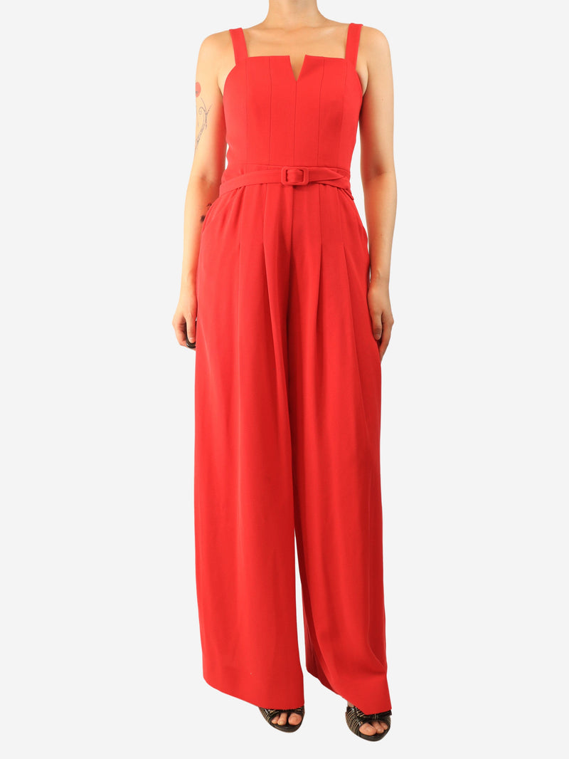 Red sleeveless wide-leg jumpsuit - size UK 8 Jumpsuits ME+EM 