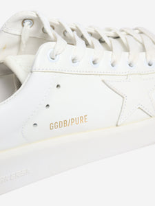 Golden Goose Deluxe Brand White Pure-star leather trainers - size EU 39
