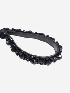 Simone Rocha Black acrylic beaded egg bag