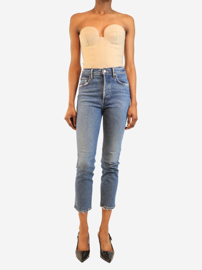 Blue slim-leg jeans - size UK 6 Denim Agolde 