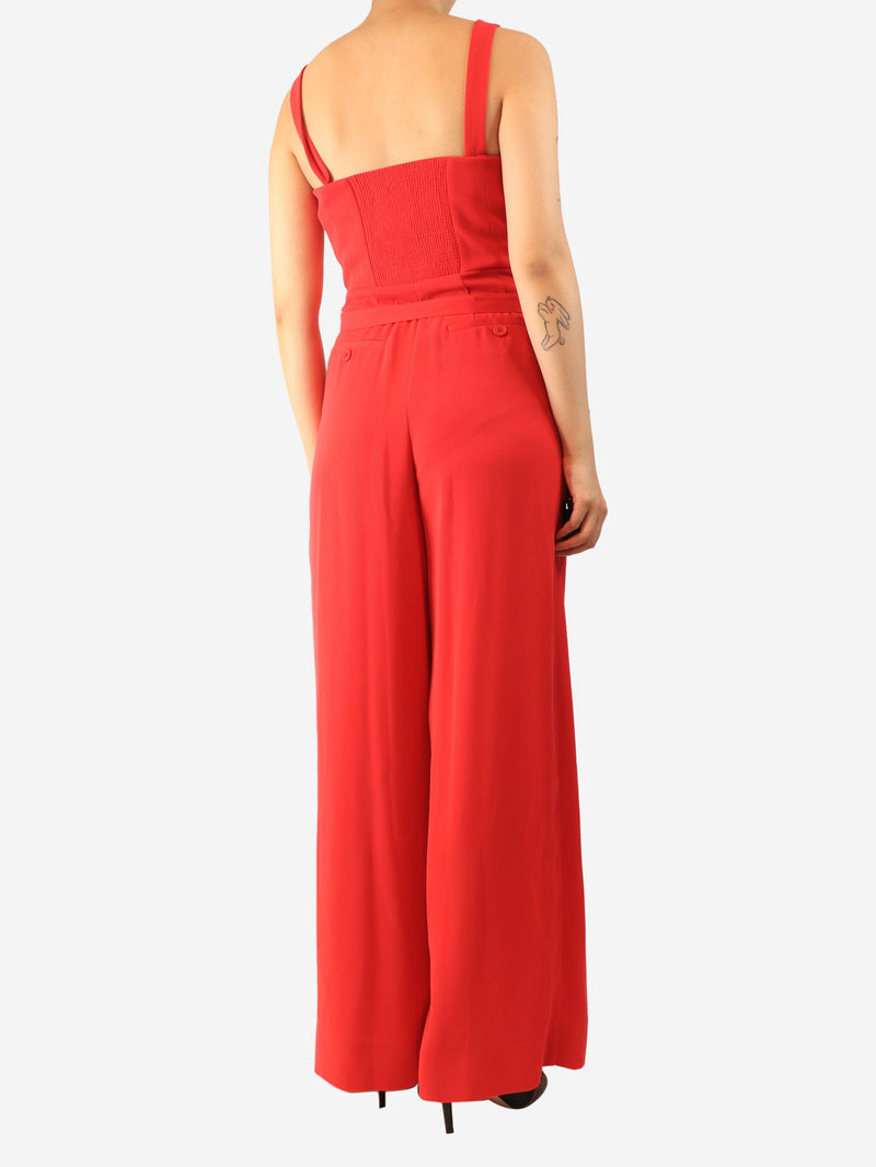 Red sleeveless wide-leg jumpsuit - size UK 8 Jumpsuits ME+EM 