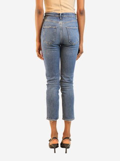 Blue slim-leg jeans - size UK 6 Denim Agolde 