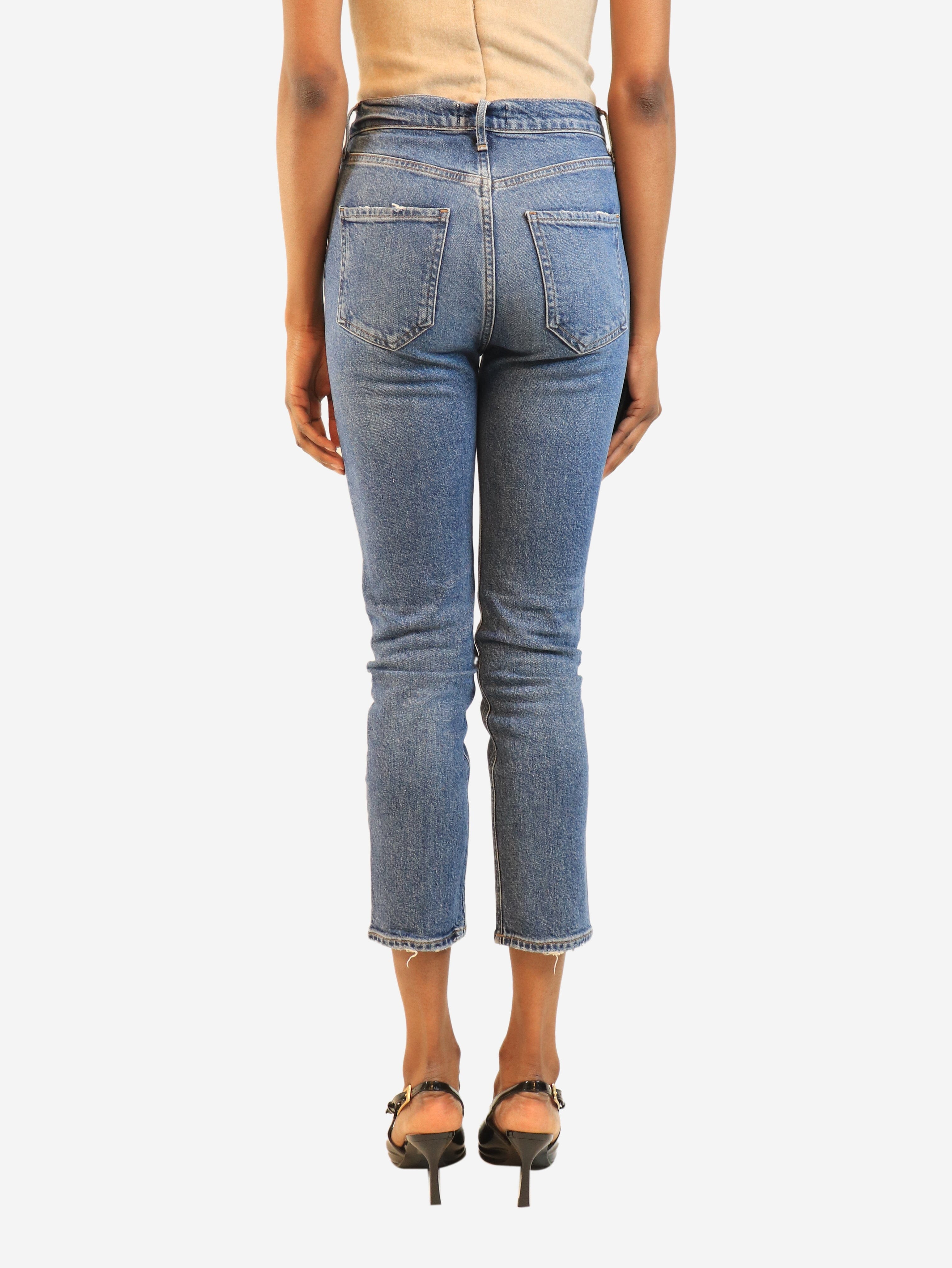 Blue slim-leg jeans - size UK 6 Denim Agolde 