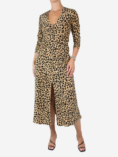 Animal Print leopard V-neck midi dress - size S Dresses Rixo 
