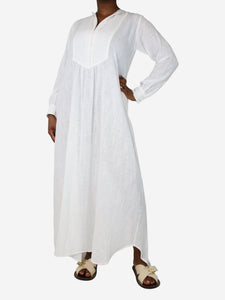 Kalita White cotton textured dress - size M/L