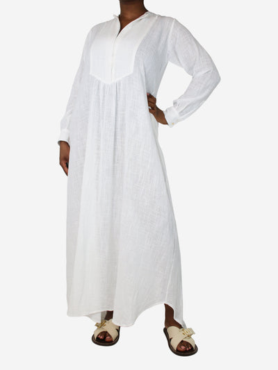 White cotton textured dress - size M/L Dresses Kalita 