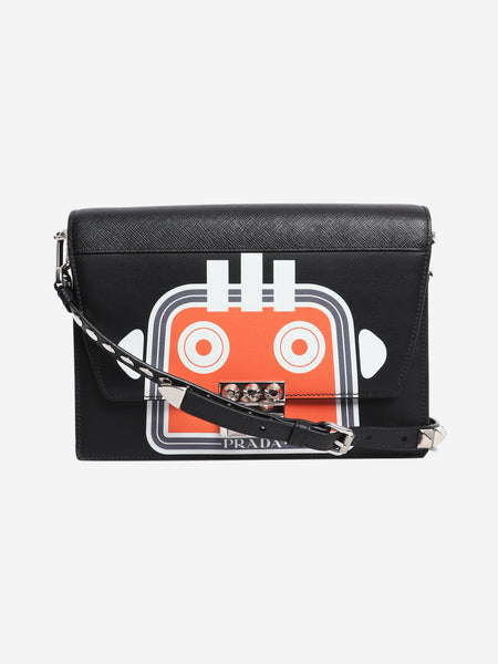Black and orange medium Elektra robot shoulder bag product image
