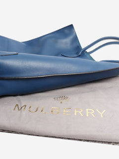 Blue leather Blossom tote bag Tote Bags Mulberry 