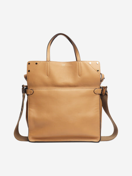 Tan Flip leather tote bag product image