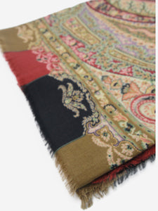 Etro Multicolour floral and paisley scarf