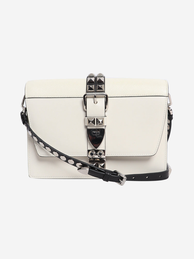 White Elektra leather bag Shoulder bags Prada 