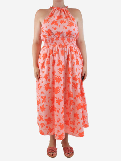 Pink and red floral printed sundress - size UK 12 Dresses Essentiel Antwerp 