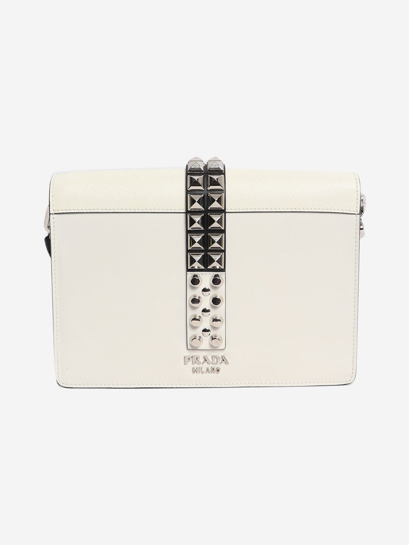 White Elektra leather bag Shoulder bags Prada 