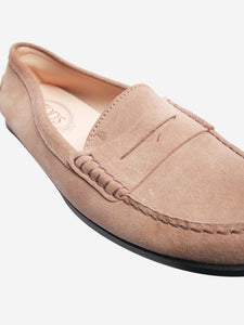 Tod's Beige Gommino loafers - size EU 39.5