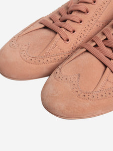 Louis Vuitton Pink nubuck low-profile trainers - size EU 39.5