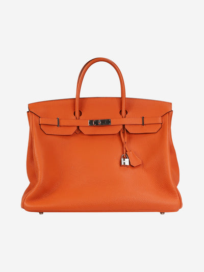 Orange 2012 Birkin 40 bag in Togo leather