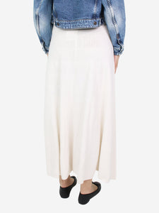 Joslin White button-front knit skirt - size XS