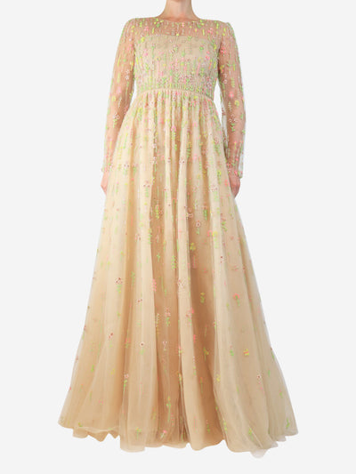 Neutral tulle beaded gown - size UK 10 Dresses Valentino 