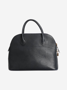 Hermes Navy blue Bolide top handle bag