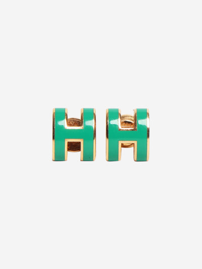 Green mini pop H earrings Earrings Hermes 