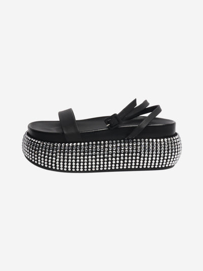 Black diamante platform sandals - size EU 39 Heels Jonathan Simkhai 